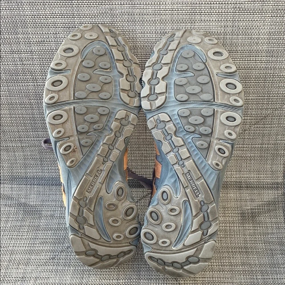 Merrell Riveter Gray and Tan Casual Wool Sneakers Women Size 7.5 - Picture 10 of 16